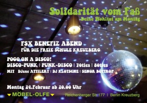 Möbel Olfe Soli-Abend für Freie Schule Kreuzberg